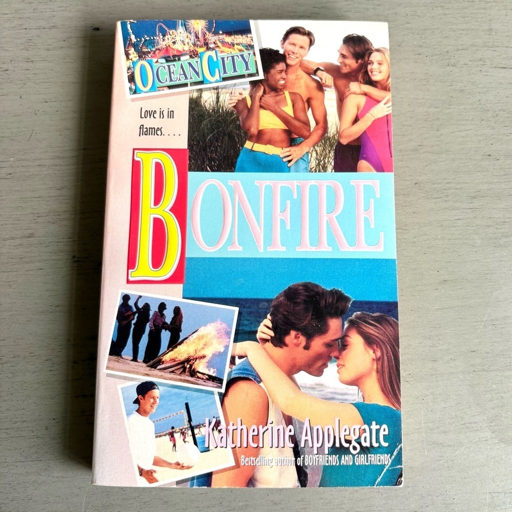 VTG Ocean City's BONFIRE by Katherine Applegate Paperback Harper YA 1st Printing